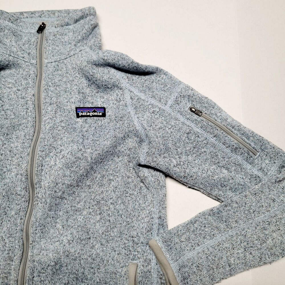 Patagonia Better Sweater Fleece Jacket Women’s Size XS Blue Gray EUC